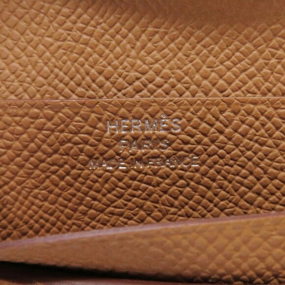 HERMES BEAN Compact Epsom Gold - Picture 8 of 10